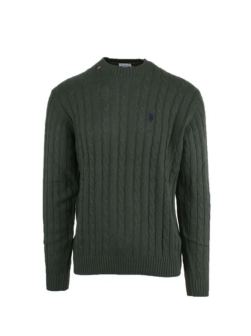 Pullover girocollo trecce US Polo Assn | Maglie | 730050413249